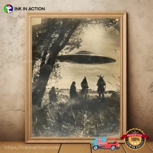 Vintage Native American And Space Ship Mistery Poster 3