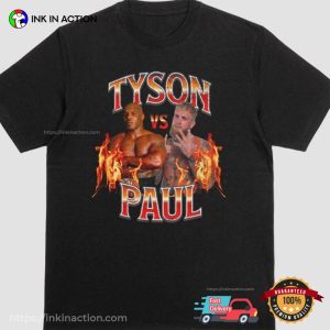 Vintage Tyson vs Paul retro 90s shirt 2