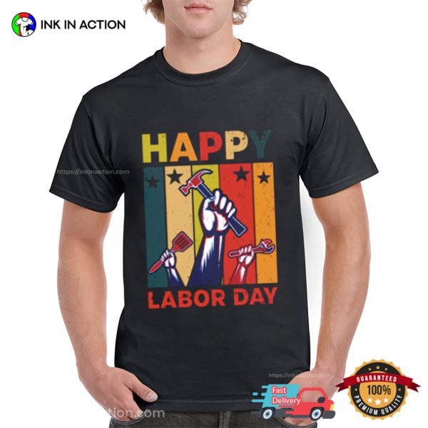 Vintage Labor Day United States Worker Unisex T-shirt