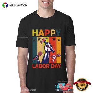 Vintage labor day united states worker Unisex T shirt