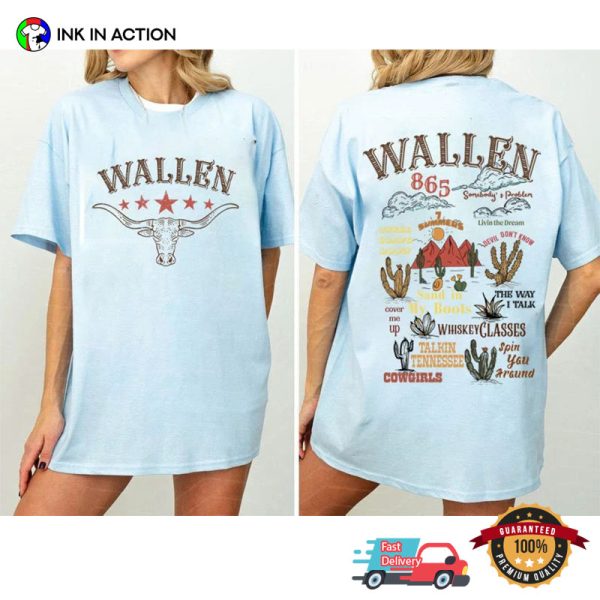 Wallen Tour 2024 Tracklist Comfort Colors Tee