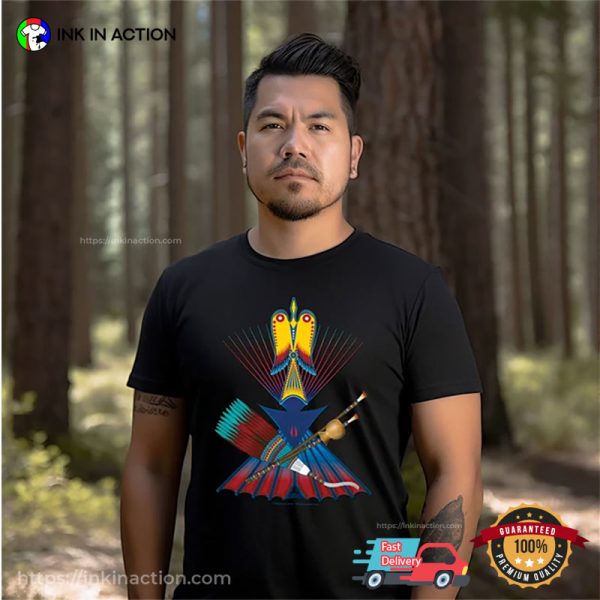 Water Bird Portion Donated Peyote Lodge Native American Shirt