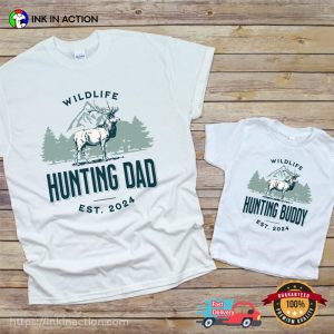 Wildlife Hunting Dad And Son Matching T shirt 1