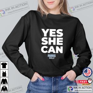 Yes She Can Harris Walz For President T-shirt