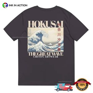 Hokusai The Great Wave Chiton Artwear Back T-shirt