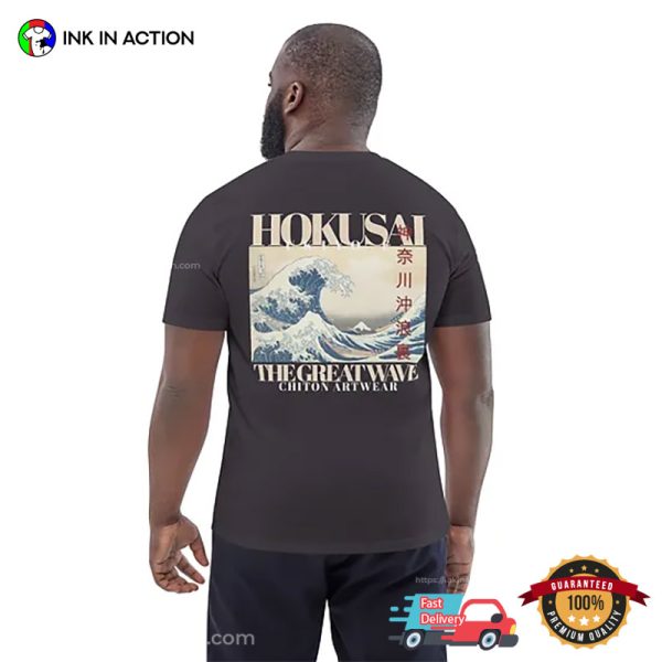 Hokusai The Great Wave Chiton Artwear Back T-shirt