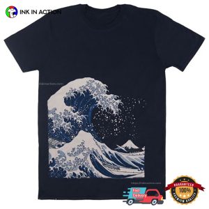 hokusai the great wave Unisex T shirt 2