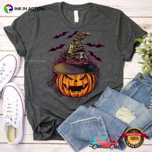 Scary Pumpkin Witch Halloween Comfort Colors T-shirt