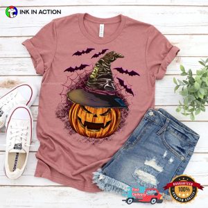 scary pumpkin Witch Halloween Comfort Colors T shirt 3