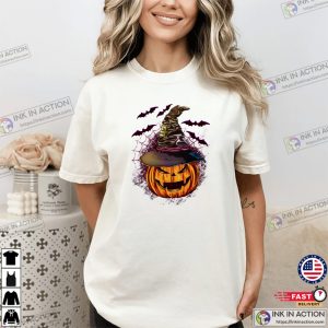 scary pumpkin Witch Halloween Comfort Colors T-shirt