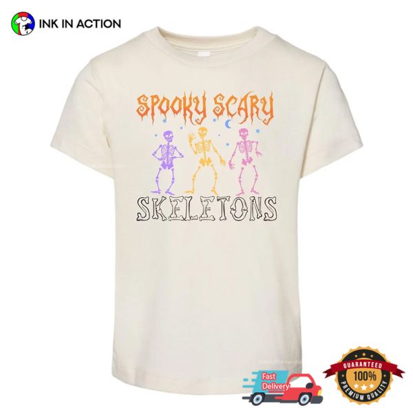 Spooky Scary Skeleton Halloween Party Night T-shirt