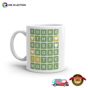 the best boss In The Word Wordle Coffee Mug 1