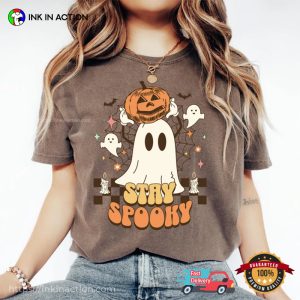 trick r treat Stay Spooky Retro Comfort Colors Shirt 3