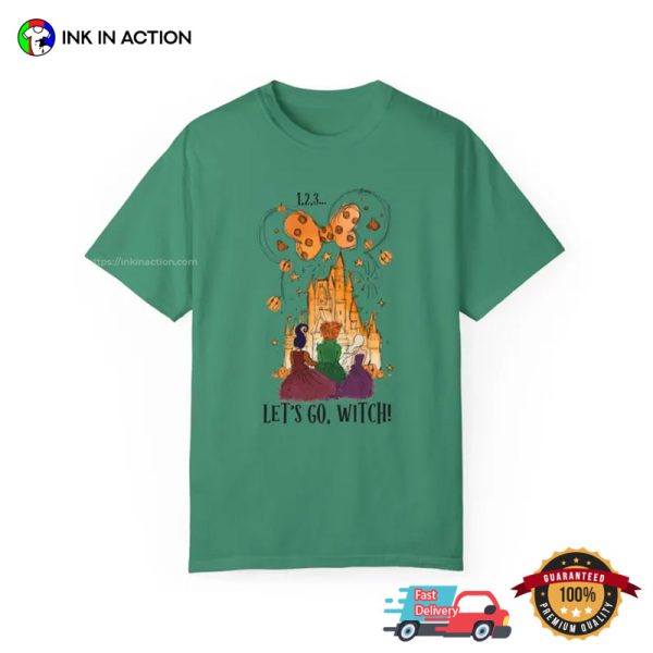 1 2 3 Let’s Go Witch Disney Hocus Pocus Comfort Colors T-shirt