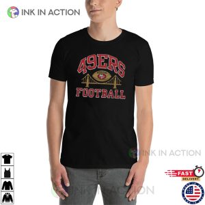 49ers Football SF Bridge Vintage Style T-shirt