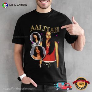 Aaliyah Queen of Urban Pop Unisex T shirt 2