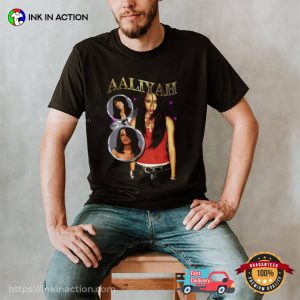 Aaliyah Queen of Urban Pop Unisex T shirt 3