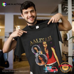 Aaliyah Queen of Urban Pop Unisex T shirt 4