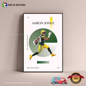 Aaron Jones Green Bay Packers 2017 Wall Art 2