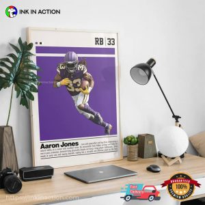 Aaron Jones Packers Running Back Fan Poster 1