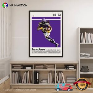 Aaron Jones Packers Running Back Fan Poster 3