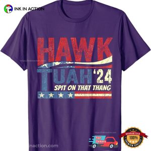 America Hawk Tuah '24 Retro Style T shirt 2