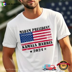 America Madam President Kamala Harris 2024 Unisex T shirt 1