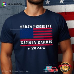 America Madam President Kamala Harris 2024 Unisex T shirt 2