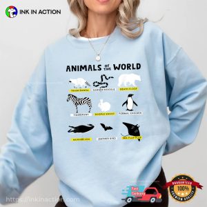 Animals Of The World Animals Funny Memes T shirt