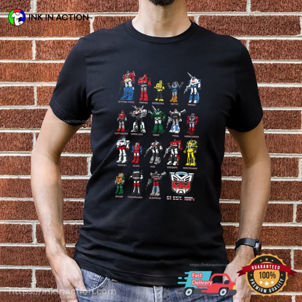 Autobot Generation 1 Est 1984 Transformers T-shirt