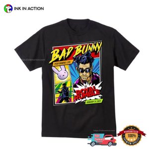 Bad Bunny X Royal Rumble 2021 Comic Style T shirt 3