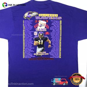 Baltimore Ravens 2003 Wild Card Game AFC T shirt 1