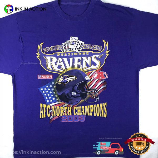 Baltimore Ravens 2003 Wild Card Game AFC T-shirt