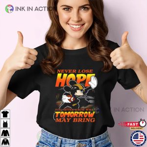 Baltimore Ravens NFL Mickey Disney Never Lose Hope T-shirt