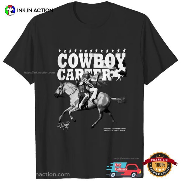 Beyonce Cowboy Carter Music Tour 2024 Signature T-shirt