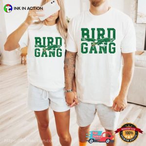 Bird Gang Eagles Play Football Retro T shirt 3