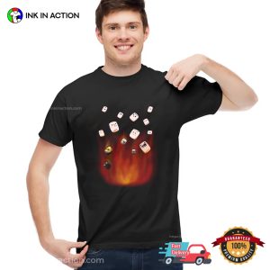 Bonfire Camping Night Marshmallow Funny T shirt 2