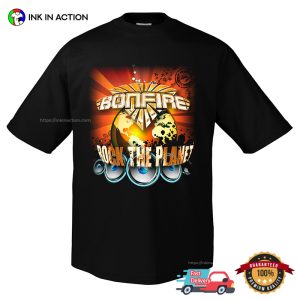 Bonfire Rock the Planet T shirt 2