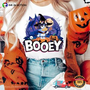 Booey Booey Halloween Bluey T shirt 1