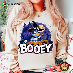 Booey Booey Halloween Bluey T shirt 3