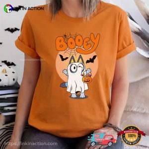 Booey Cute Bluey Ghost Halloween T-shirt 1