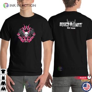 Bret Hart The Hitman Pro Wrestler 2 Sided T shirt