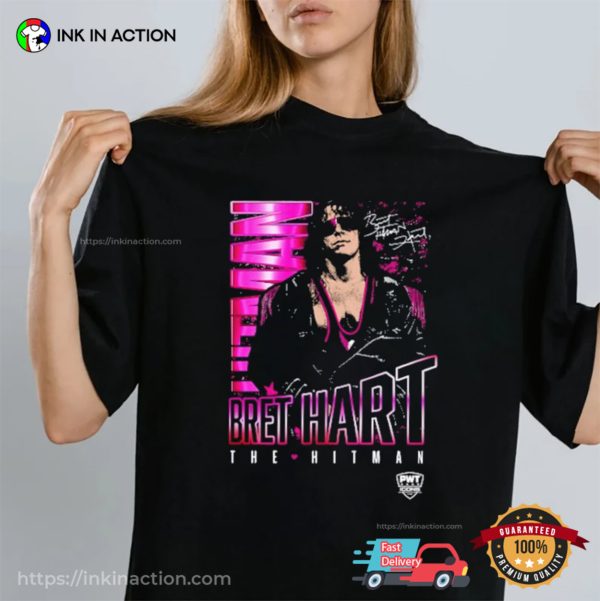 Bret Hart The Hitman WWE Signature T-shirt