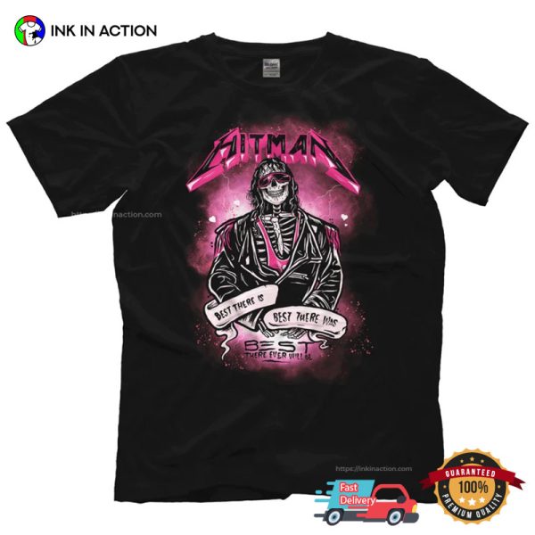 Bret Hitman Hart Best There Ever Will Be Wrestling T-shirt