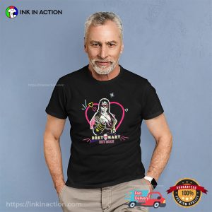 Bret The Hitman Hart WWE Lovely Portrait T shirt 2