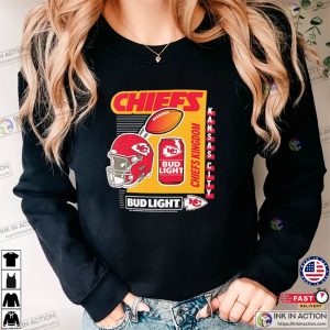 Bud Light Chiefs Kingdom Football T shirt 1