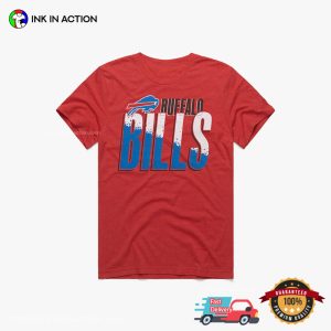 Buffalo Bills Color Splash Football Retro T shirt 2