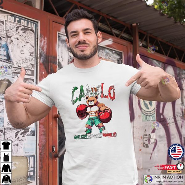 Canelo Alvarez Huge Boxer Bear Animation T-shirt