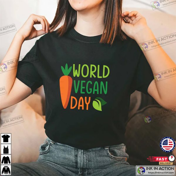 Carrot World Vegan Day 2024 Unisex T-shirt