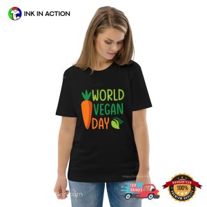 Carrot world vegan day 2024 Unisex T shirt